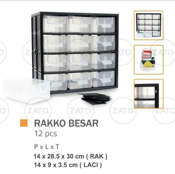 Rak isi 12 Laci 