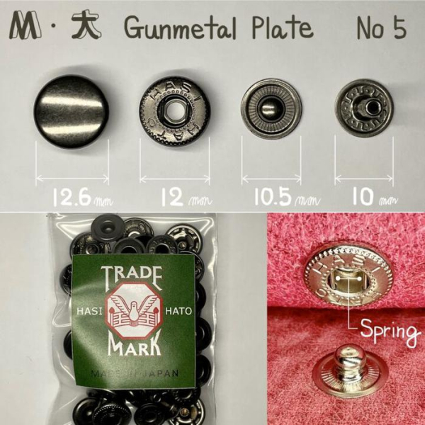 M. Gun Metal - 12.6 mm